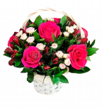 Корзинка цветов "Хрупкая"